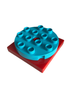 Lego® Duplo® otočná kostka tyrkysovočervená